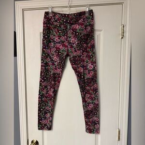 LuLaRoe Adult Leggings with Vibrant Floral Design